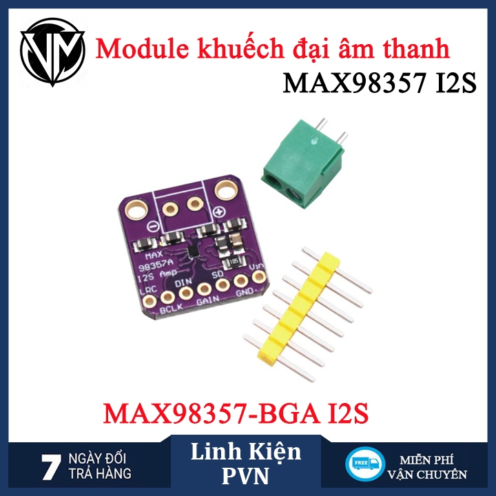 Module MAX98357 Mạch Khuếch Đại Âm Thanh I2S Class D - Chuyên Dụng Cho Raspberry Pi Esp32