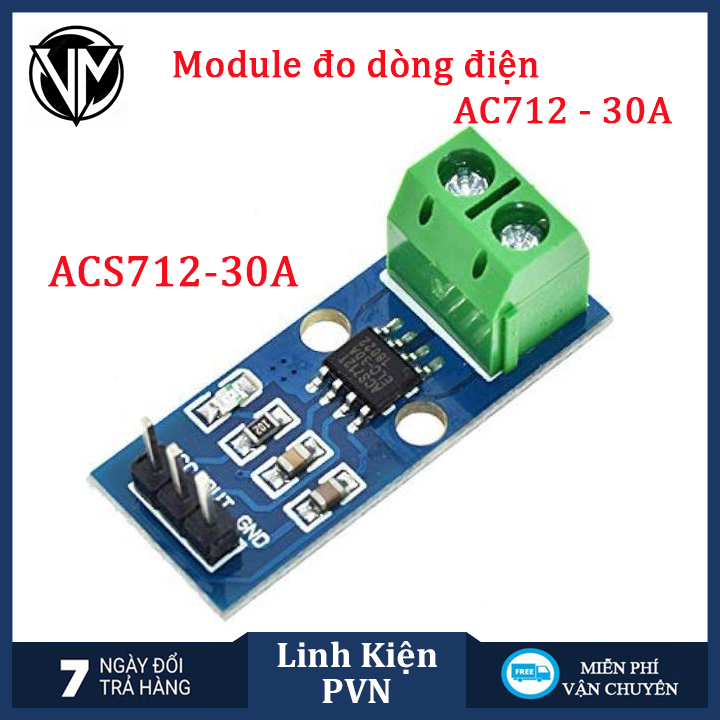 Cảm Biến Dòng Điện ACS712 (Hall Effect Current Sensor)