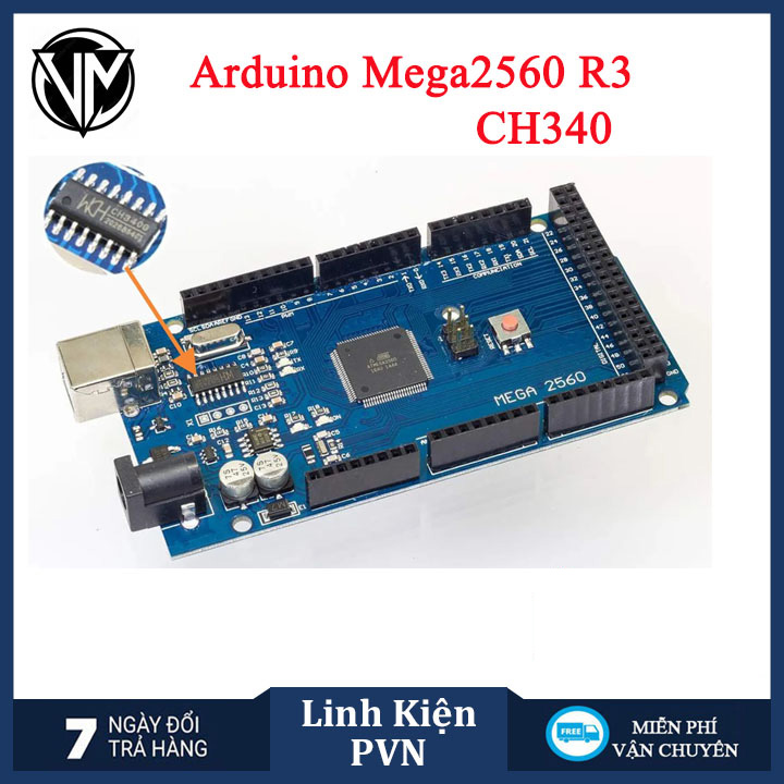 Kit phát triển Arduino MEGA2560 R3 với Chip CH340