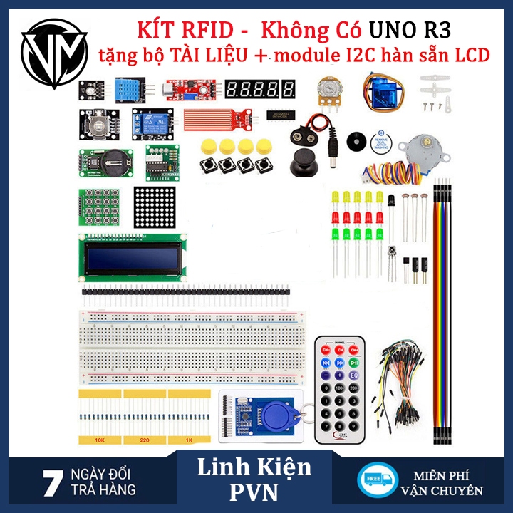 Bộ kit Arduino UNO R3 nâng cao Chíp cắm