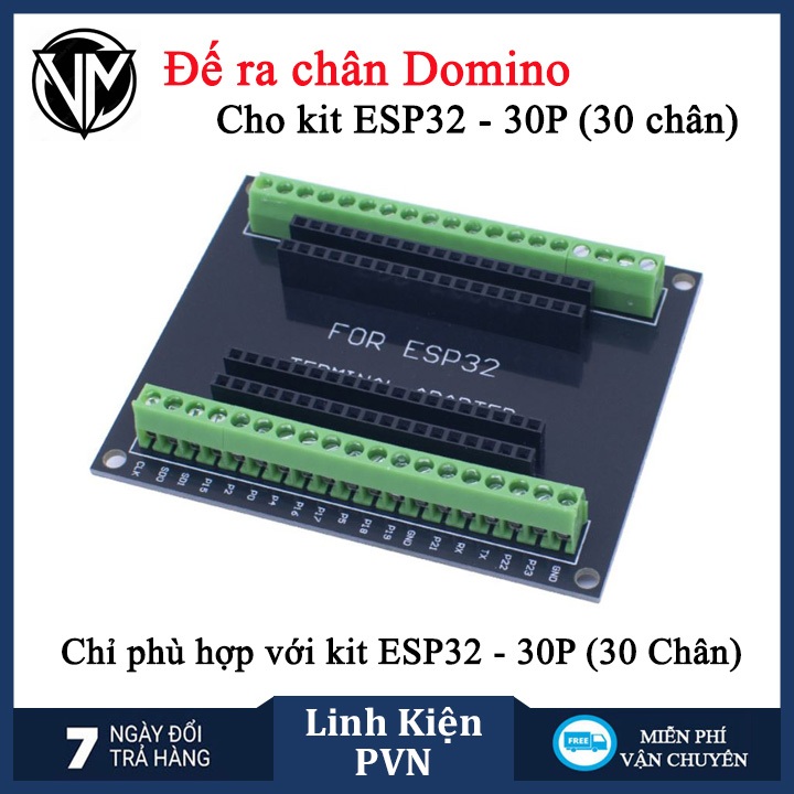 Kit ESP32 Wifi + Bluetooth CH340/CP2102 30P (30 Chân) - Kit thu phát IoT