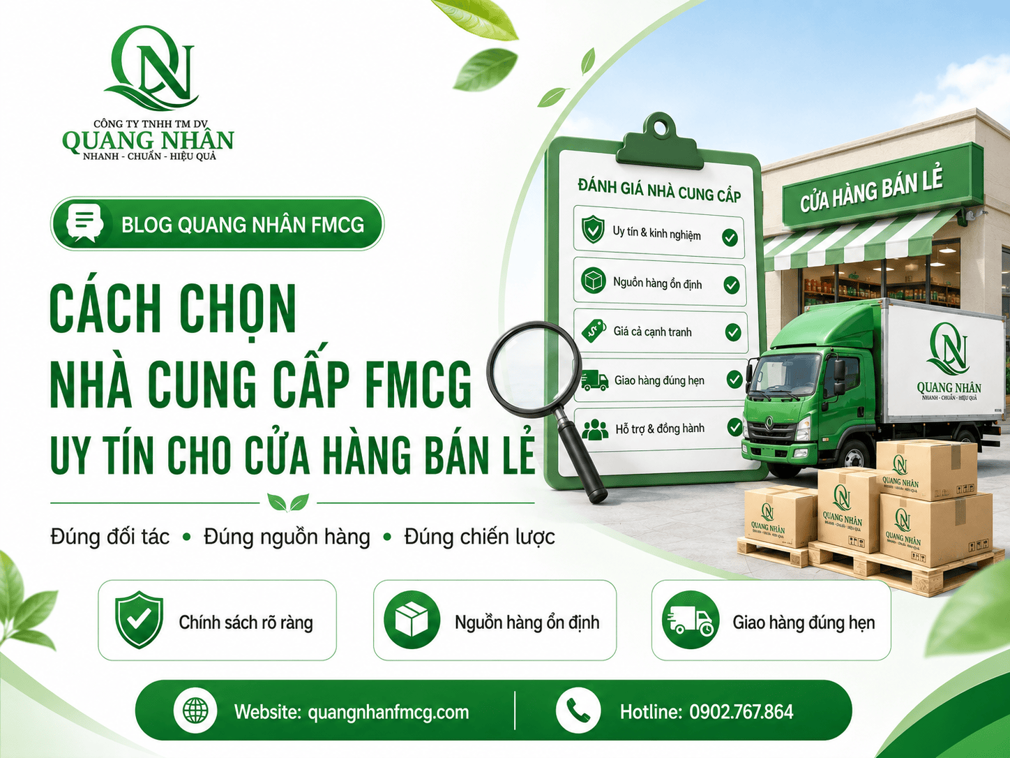 Cách chọn nhà cung cấp FMCG uy tín cho cửa hàng bán lẻ