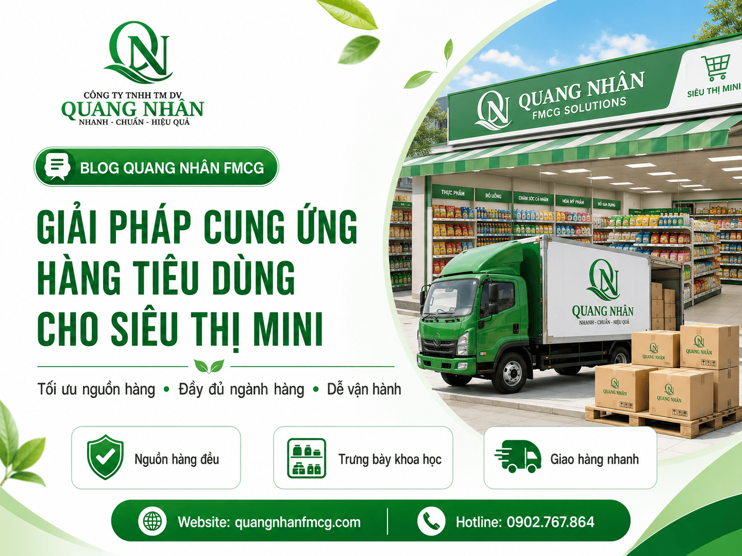 Giải pháp cung ứng hàng tiêu dùng cho siêu thị mini