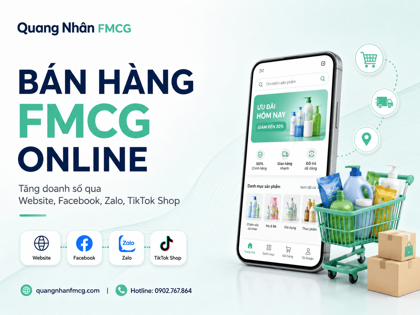 Bán Hàng FMCG Online Năm 2026: Cơ Hội Lớn Cho Cửa Hàng Và Đại Lý