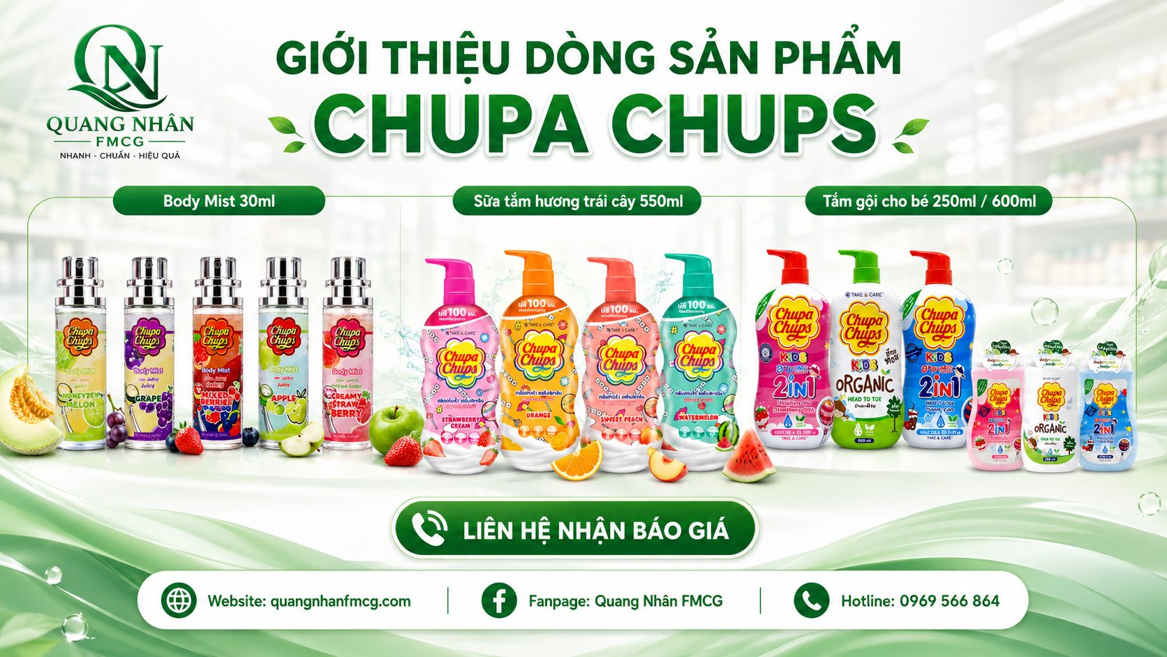 Giới thiệu nhãn hàng Chupa Chups tại Quang Nhân FMCG