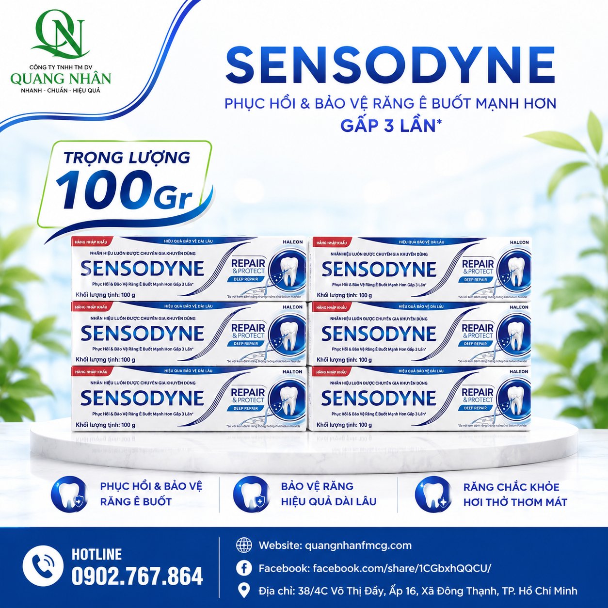KEM ĐÁNH RĂNG SENSODYNE Repair & Protect Deep Repair WTN x 72 ống