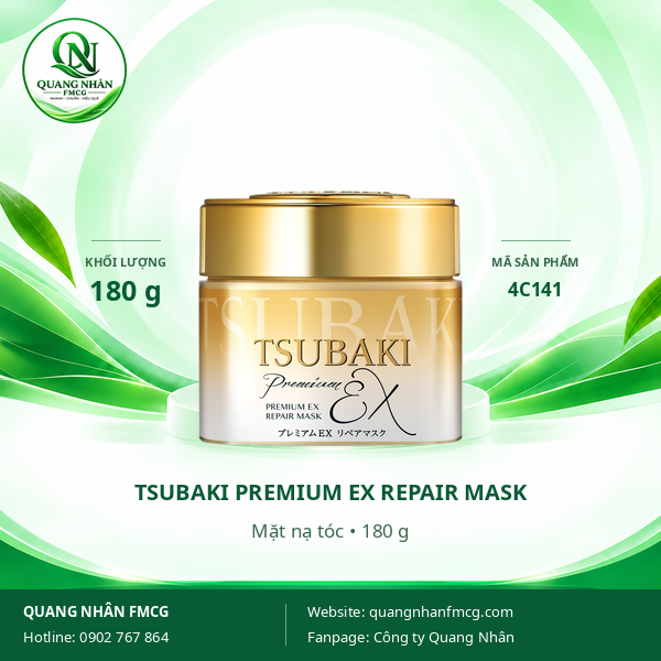 MẶT NẠ DƯỠNG TÓC TSUBAKI 180G X 24 HỘP