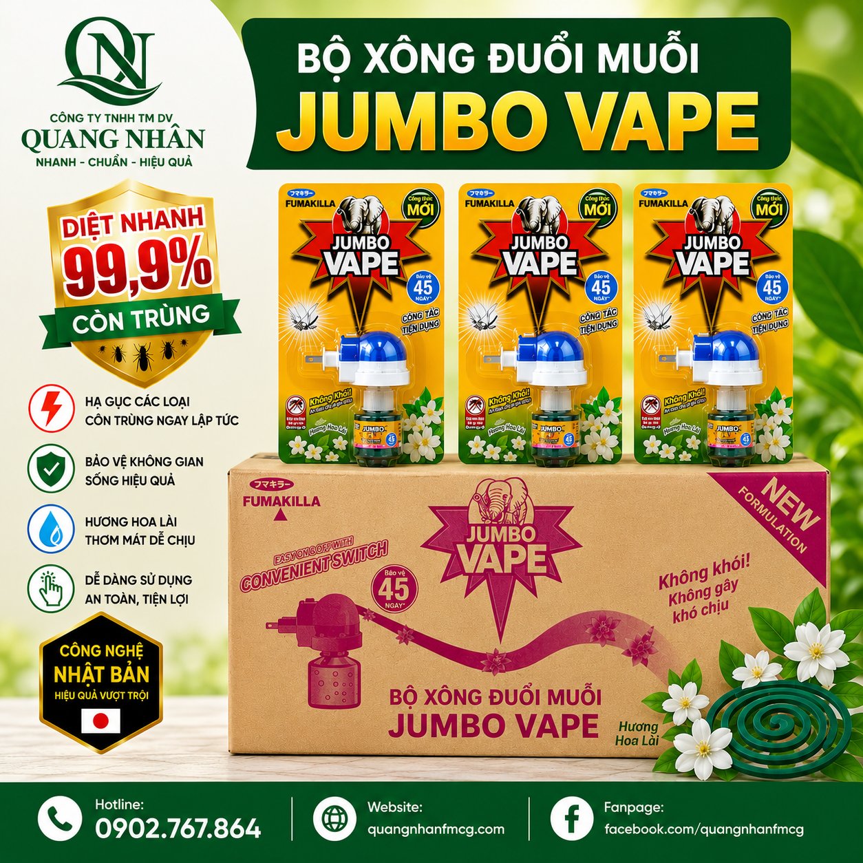 BÔ XÔNG ĐUỔI MUỖI JUMBO