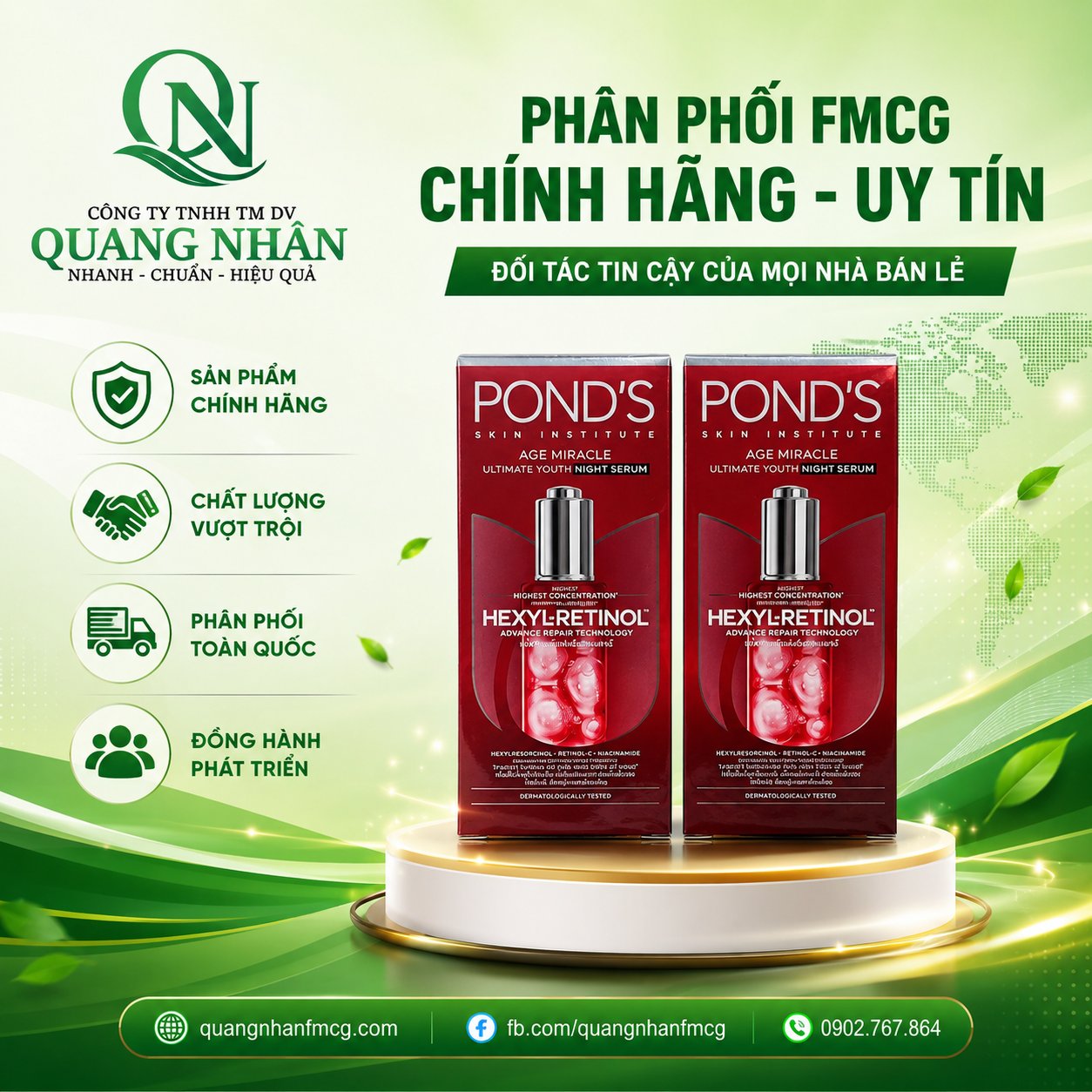 Tinh chất essence ngăn ngừa lão hóa Pond's Age Miracle Ultimate Youth 30g *6 chai / thùng
