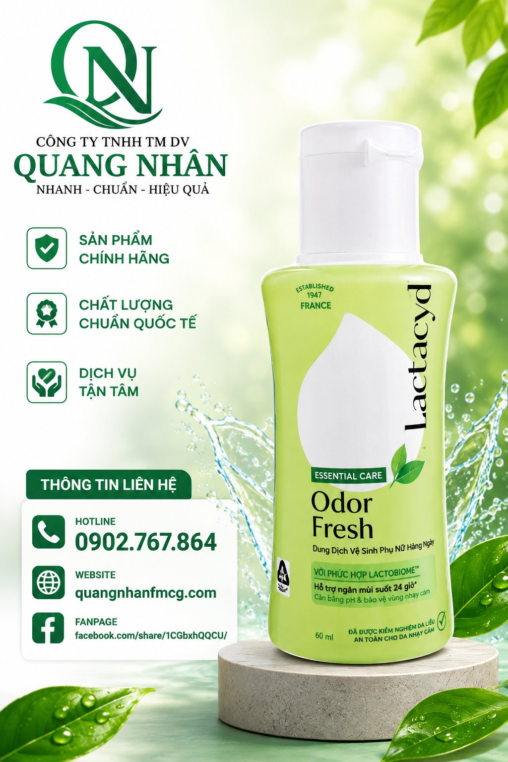 LACTACYD ODOR FRESH 60ML X 48 CHAI