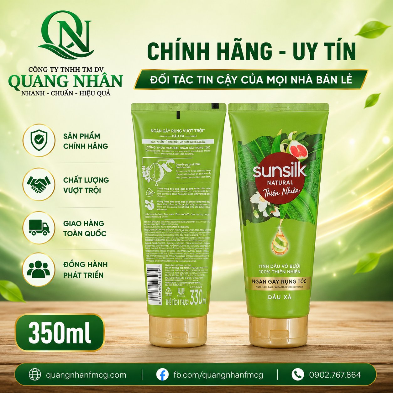 Dầu Xả Sunsilk ngăn gãy rụng tóc 330ml x 12 tuýp