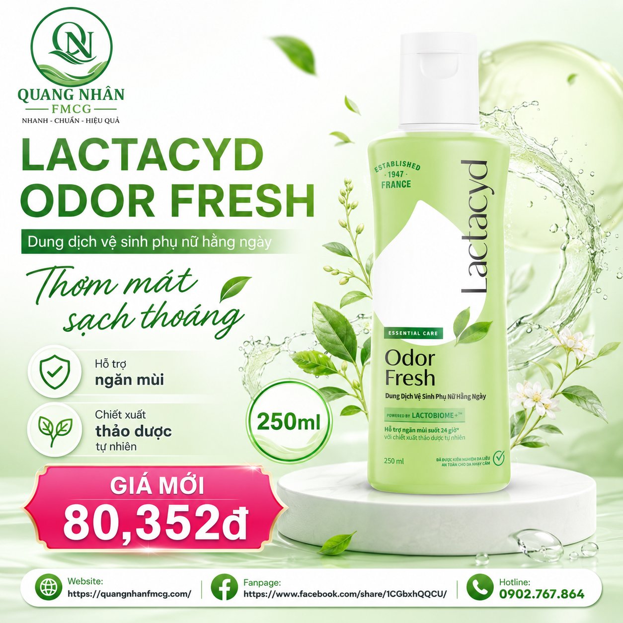 LACTACYD BABY EXTRA MILKY 250ML X 24 CHAI