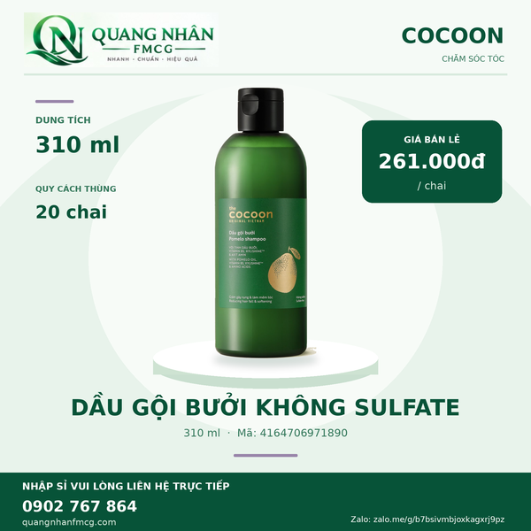 Dầu gội bưởi COCOON 310ml *