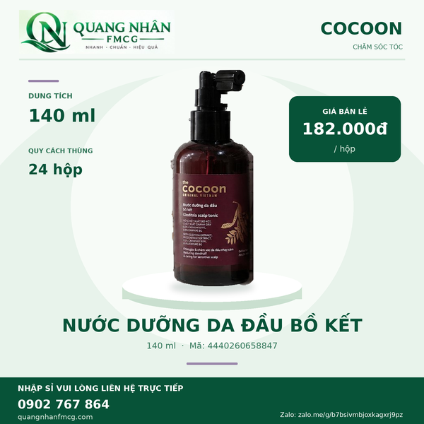 Cocoon Nước dưỡng da đầu bồ kết 140ml