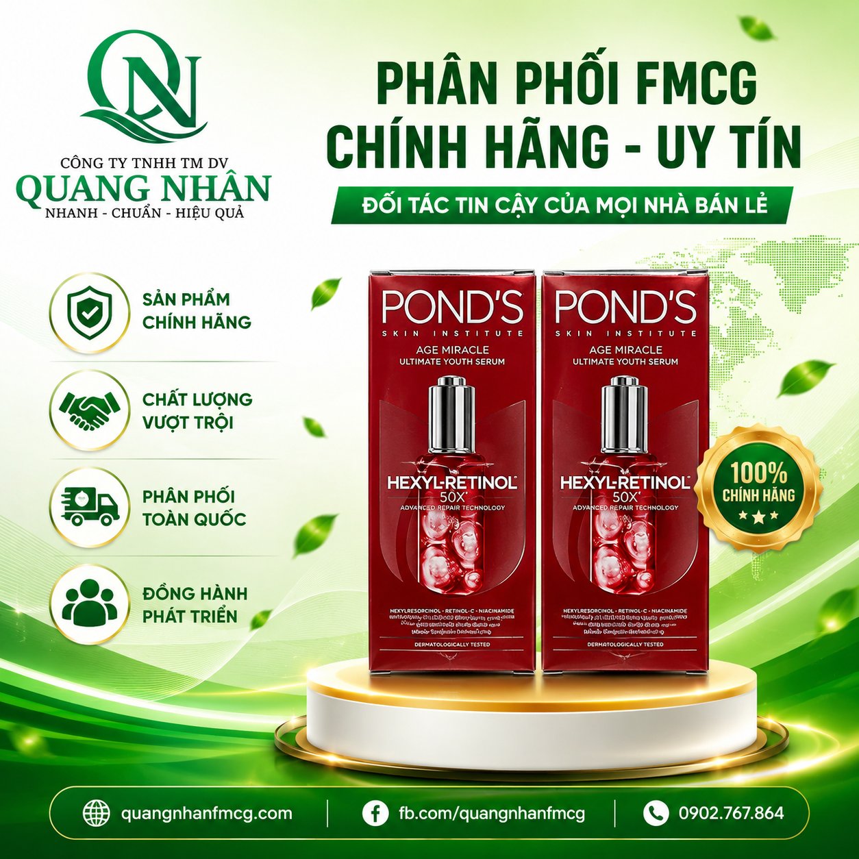 Tinh chất essence ngăn ngừa lão hóa Pond's Age Miracle Ultimate Youth BAN NGÀY 30g *6 chai / thùng