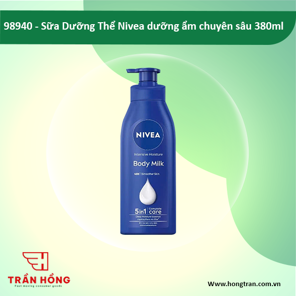 98940 Sữa Dưỡng Thể Nivea dưỡng ẩm chuyên sâu 380ml x 12 chai