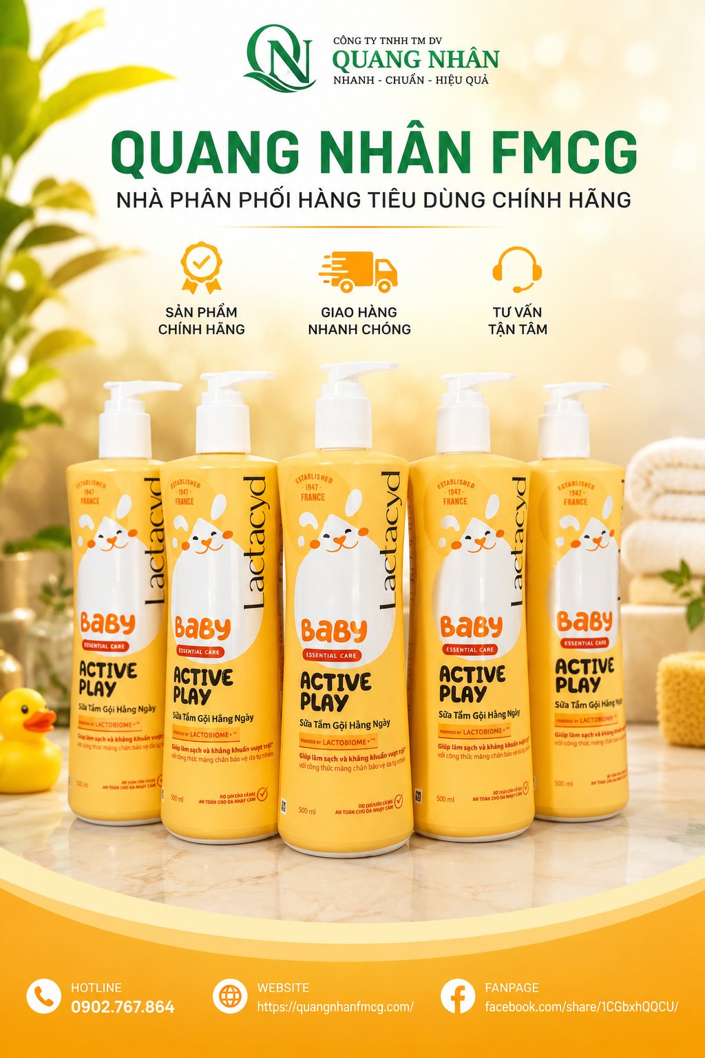 LACTACYD ACTIVE PLAY 500ML X 12 CHAI
