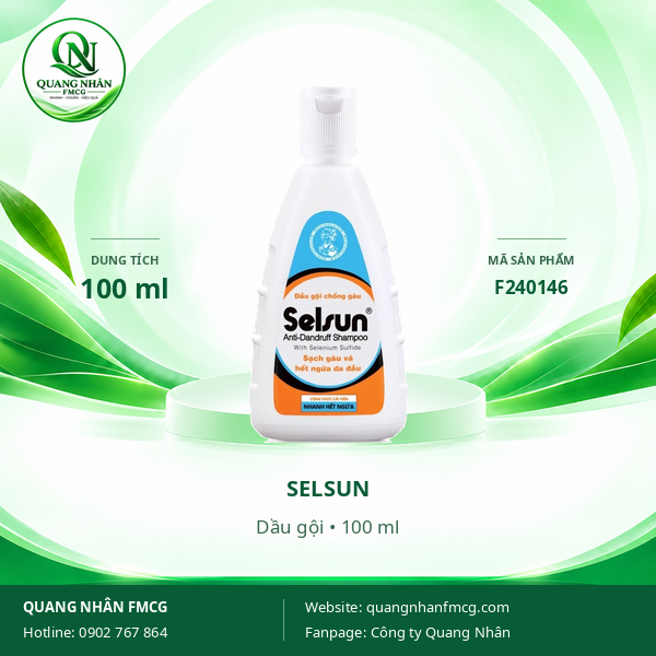 Dầu gội chống gàu Selsun sạch gàu và hết ngứa da đầu 100ml x 40 chai