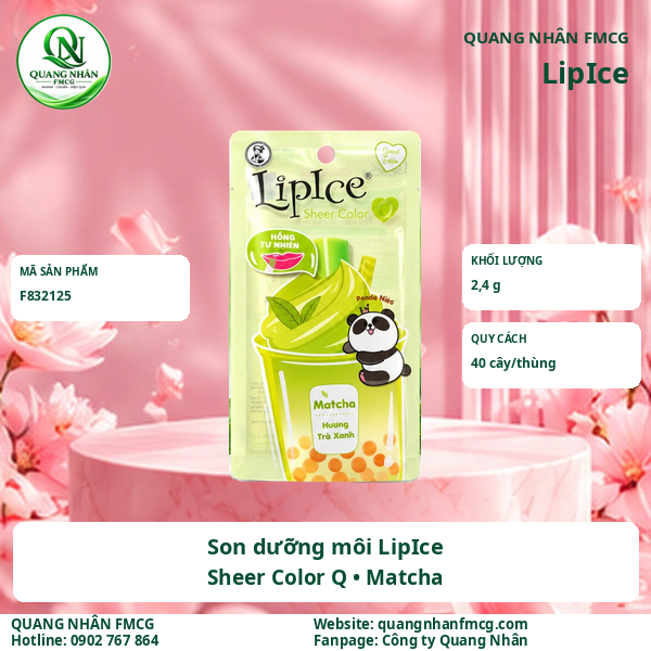 Son Dưỡng Môi LIPICE SHEER COLOR Q MATCHA 2.4 G X 40 CÂY