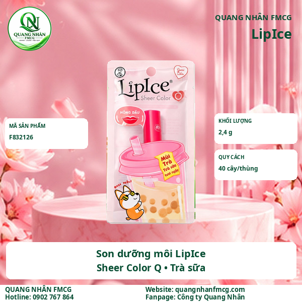 Son Dưỡng Môi LIPICE SHEER COLOR Q Trà Sữa 2.4 G X 40 CÂY