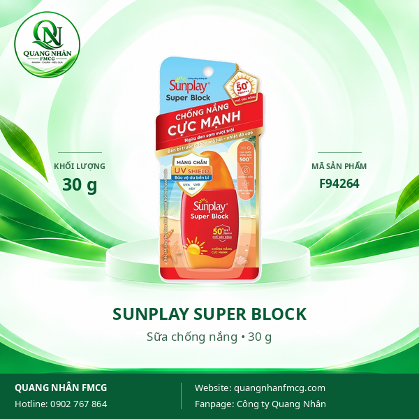Sữa chống nắng cực mạnh (Sunplay Super Block) 30g * 85 CHAI / THUNG