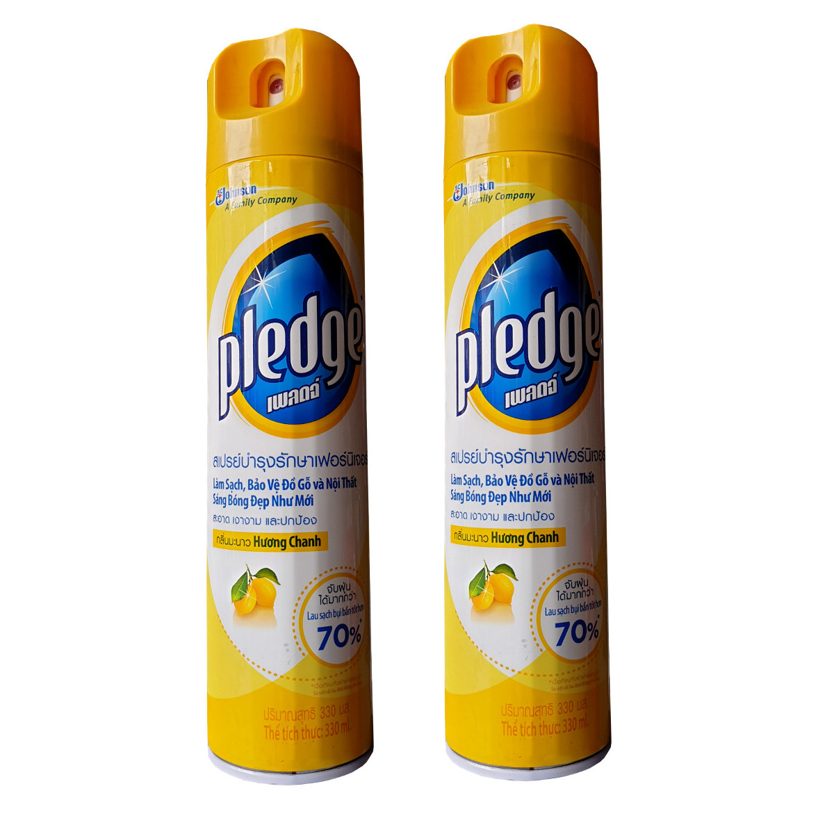 CHAI XỊT PLEDGE ĐÁNH BÓNG GỖ HUONG CHANH 330ML x 12 chai