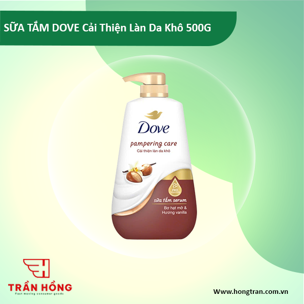 SỮA TẮM DOVE Cải Thiện Làn Da Khô (Nâu) 500G x 12 chai
