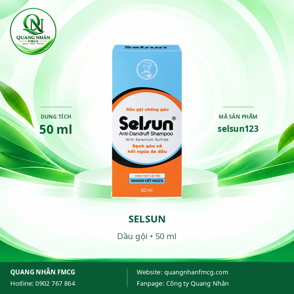 Dầu gội chống gàu Selsun sạch gàu và hết ngứa da đầu 50ml x 40 chai