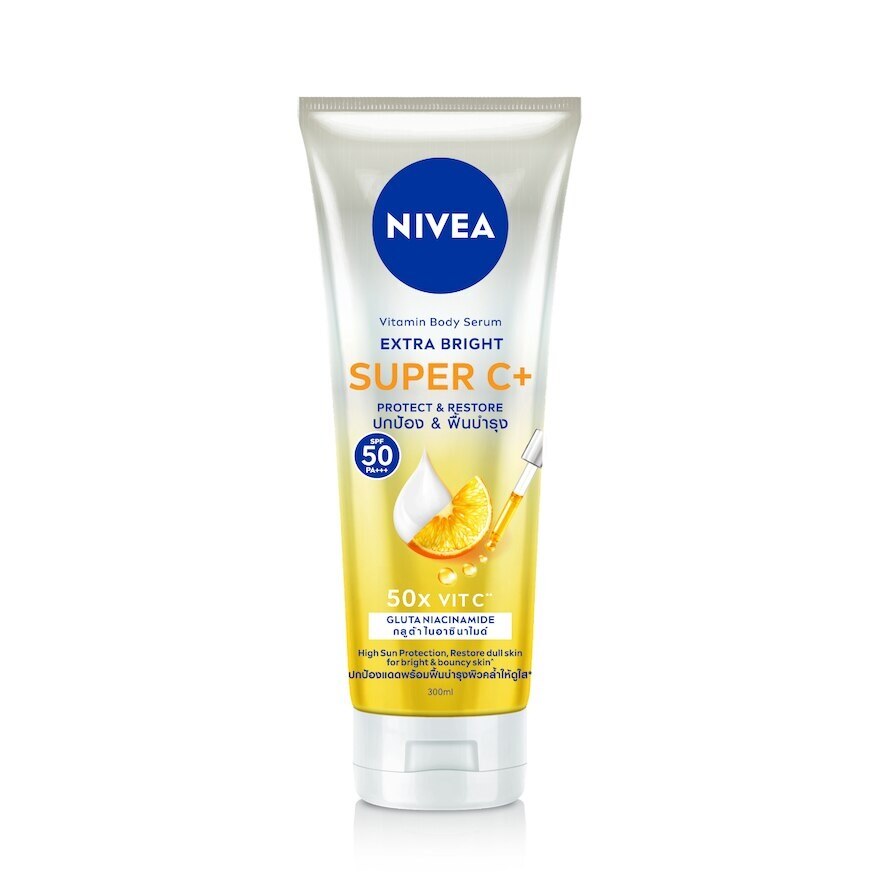 99195 SỮA DƯỠNG THỂ NIVEA SÁNG DA SUPER VITAMIN C+ 300ML X 24 TUÝP ( VÀNG )