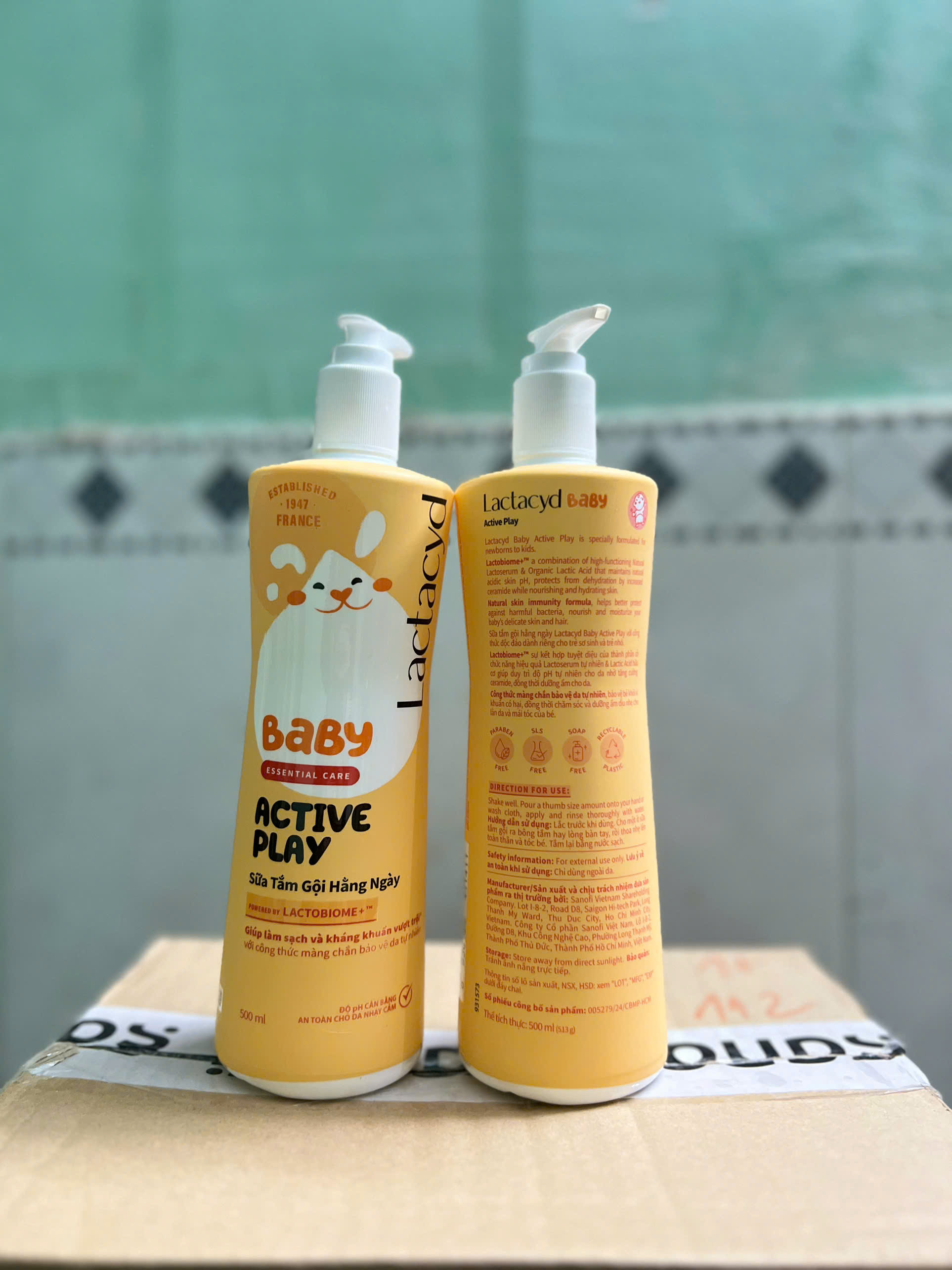 LACTACYD ACTIVE PLAY 500ML X 12 CHAI