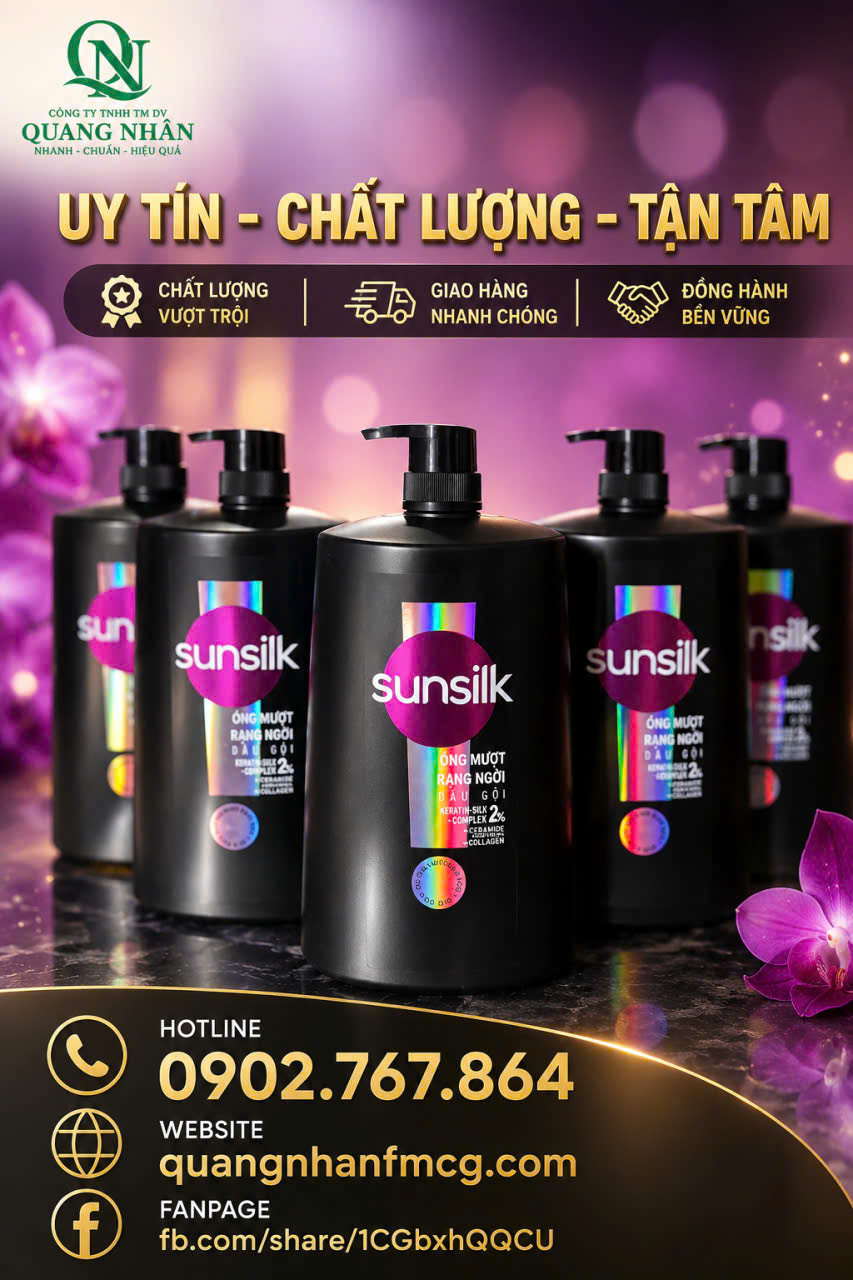 DẦU GỘI SUNSILK OMRN 1.4KG x 6 CHAI