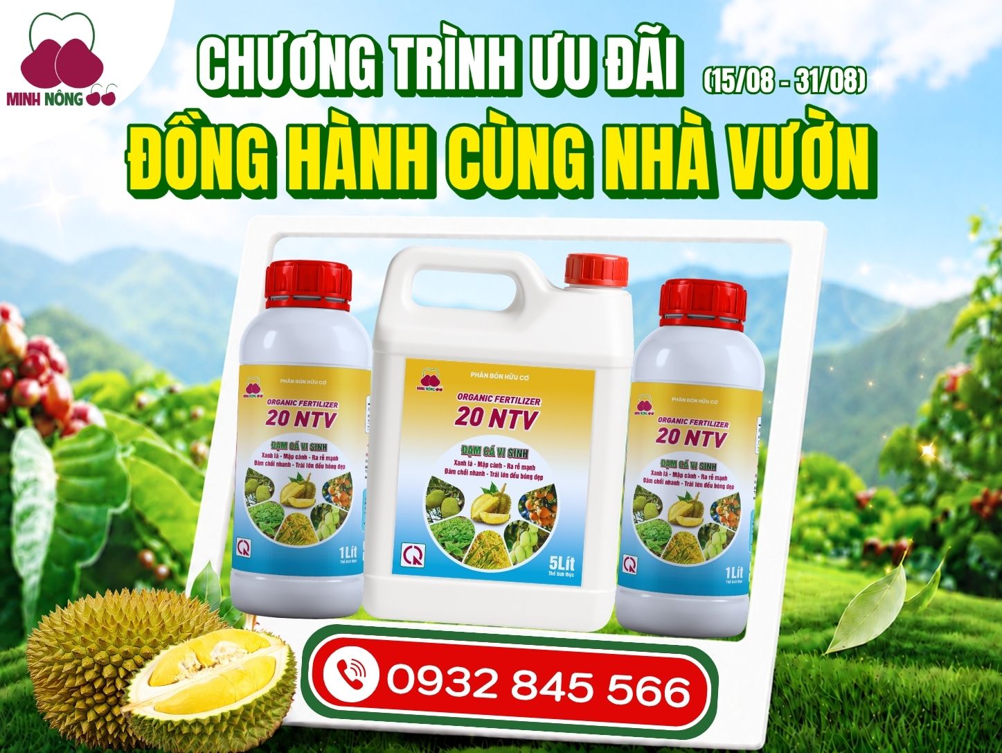 Chương trình ưu đãi - Đồng hành cùng nhà vườn