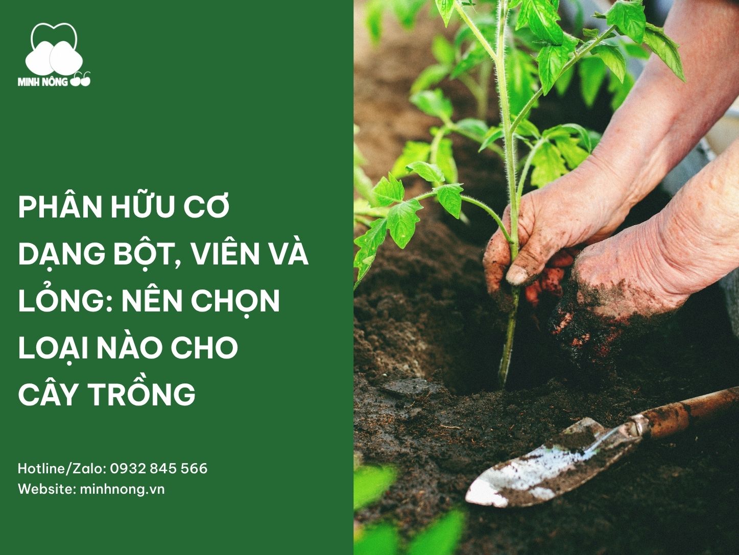 Phân hữu cơ dạng bột, dạng viên và dạng lỏng: Nên chọn loại nào cho cây trồng?