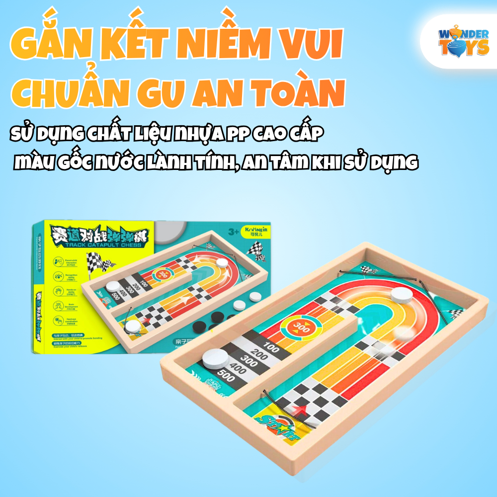 Cờ Búng Đối Kháng Sân Đua- Game Trí Tuệ Đường đua cờ búng– vừa chơi vừa tính điểm, WonderToysVN