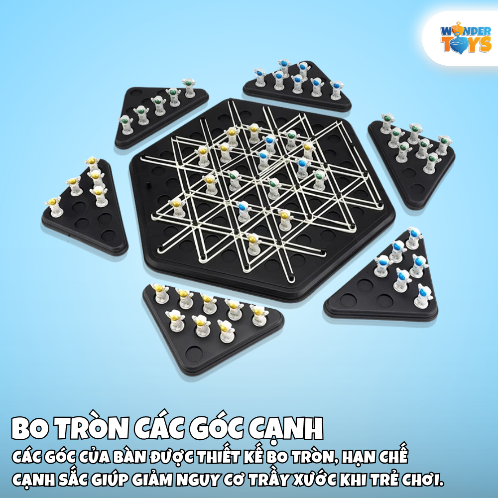 Cờ Vây Liên Xích Tam Giác Dây Thun Hình Phi Hành Gia Đồ Chơi Phát Triển Tư Duy Cho Bé- WonderToysVN