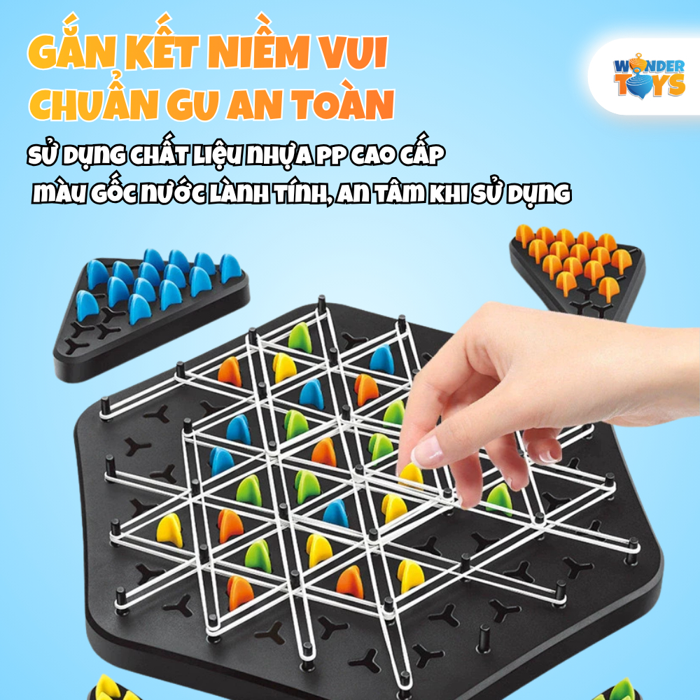 Cờ Vây Liên Xích Tam Giác Dây Thun Hình Phi Hành Gia Đồ Chơi Phát Triển Tư Duy Cho Bé- WonderToysVN