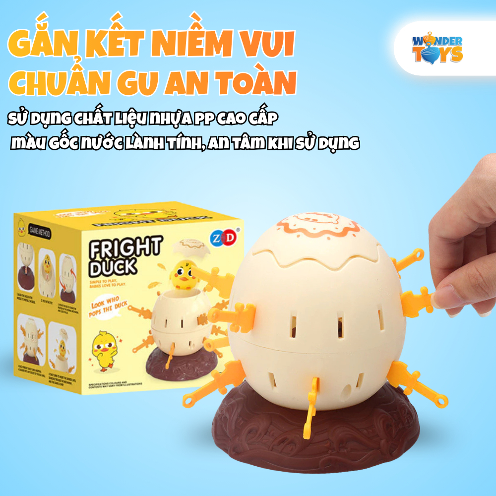 Đồ Chơi Thùng Cướp Biển Vui Nhộn Hình Trứng Gà Con- Đồ chơi trò chơi trí tuệ- WonderToysVN