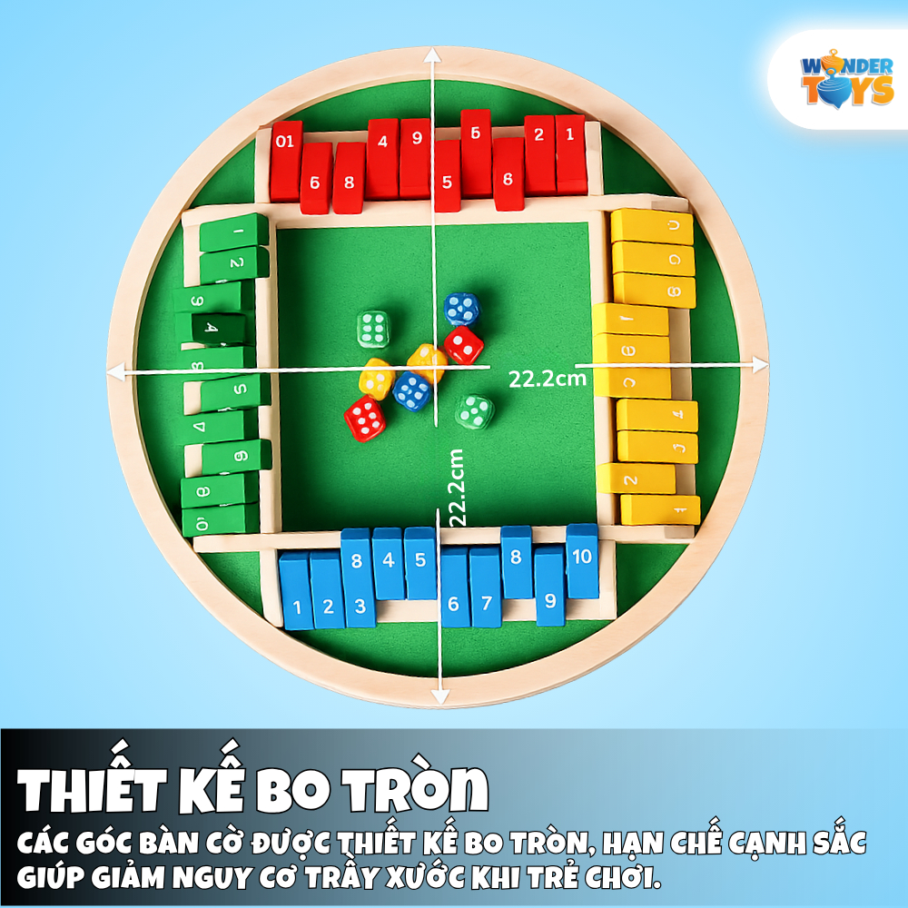 Đồ Chơi Xúc Xắc Đếm Số Chiến Thuật 4 Mặt Phát Triển Tư Duy Sáng Tạo Cho Trẻ WonderToysVN