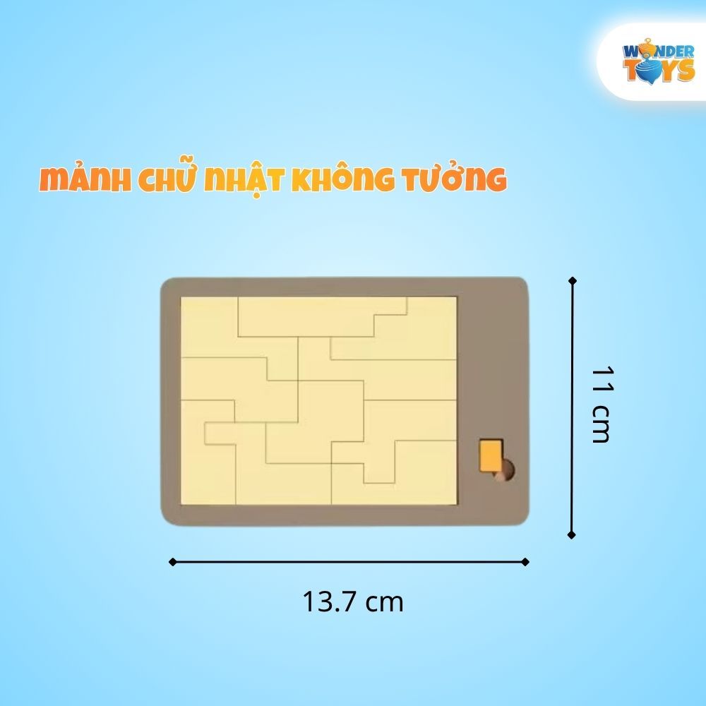 Đồ Chơi Xếp Hình Mở Khoá Không Gian Gỗ, Impossible Puzzle, Xếp Hình Học 3D Gỗ, Trò Chơi Trí Não