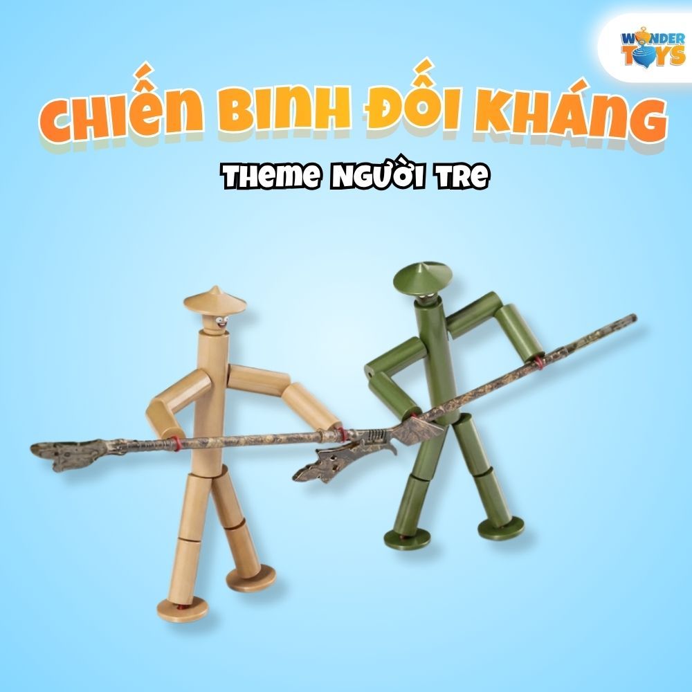 Đồ Chơi Chiến Binh Đối Kháng Người Tre Bamboo Section Man - Nhựa ABS Cao Cấp
