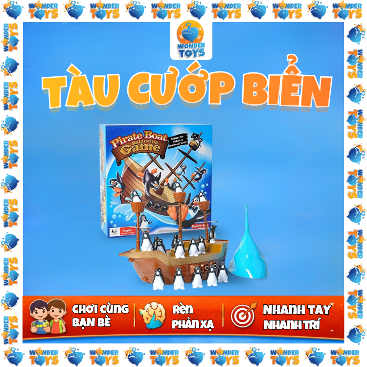 Trò Chơi Cân Bằng Thử Thách Cướp Biển Tàu Thuyền Đồ Chơi Cho Trẻ Em Tiệc Gia Đình Sinh Nhật
