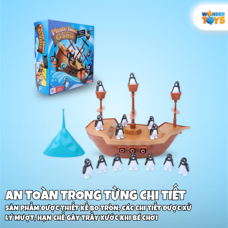 Trò Chơi Cân Bằng Thử Thách Cướp Biển Tàu Thuyền Đồ Chơi Cho Trẻ Em Tiệc Gia Đình Sinh Nhật