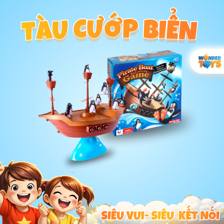 Trò Chơi Cân Bằng Thử Thách Cướp Biển Tàu Thuyền Đồ Chơi Cho Trẻ Em Tiệc Gia Đình Sinh Nhật