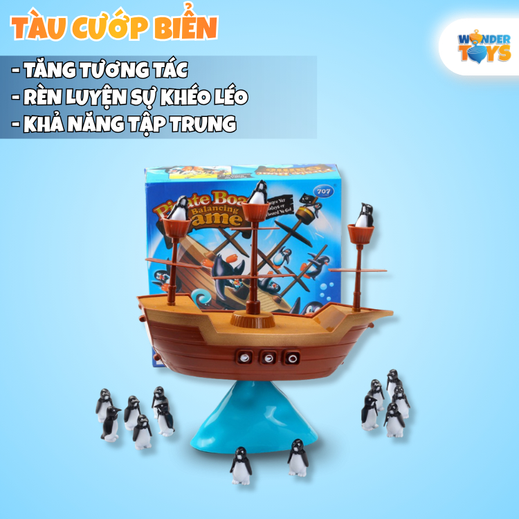 Trò Chơi Cân Bằng Thử Thách Cướp Biển Tàu Thuyền Đồ Chơi Cho Trẻ Em Tiệc Gia Đình Sinh Nhật