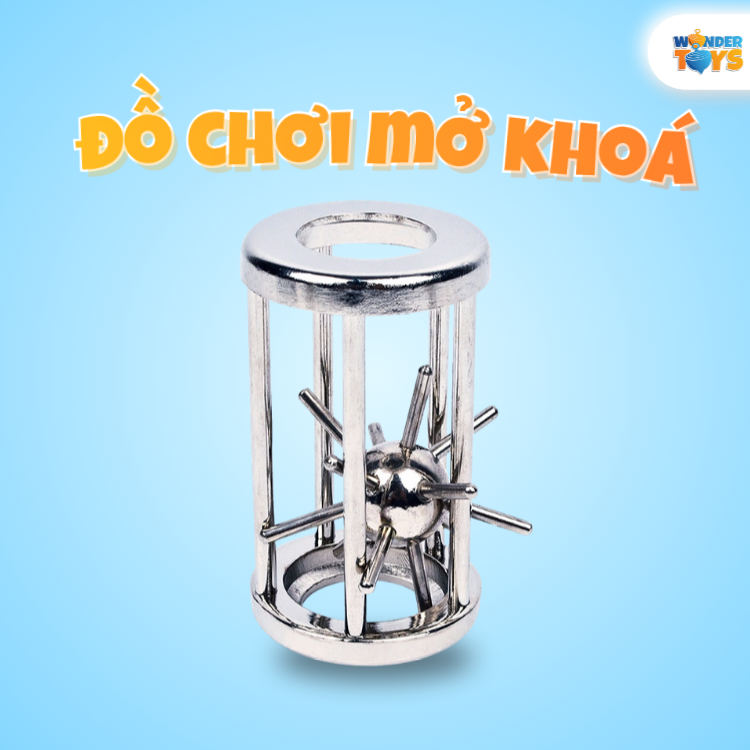 Đồ Chơi Giải Đố Mở Khóa Không Gian Lồng Sắt Nhím Gai Size Lớn Thử Thách IQ