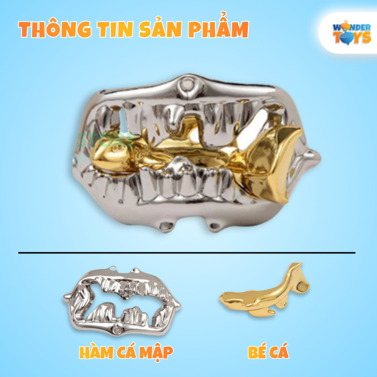 Bộ Puzzle Kim Loại 3D Giải Đố Trí Tuệ - Đồ Chơi IQ Thử Thách Tư Duy Cho Trẻ Em