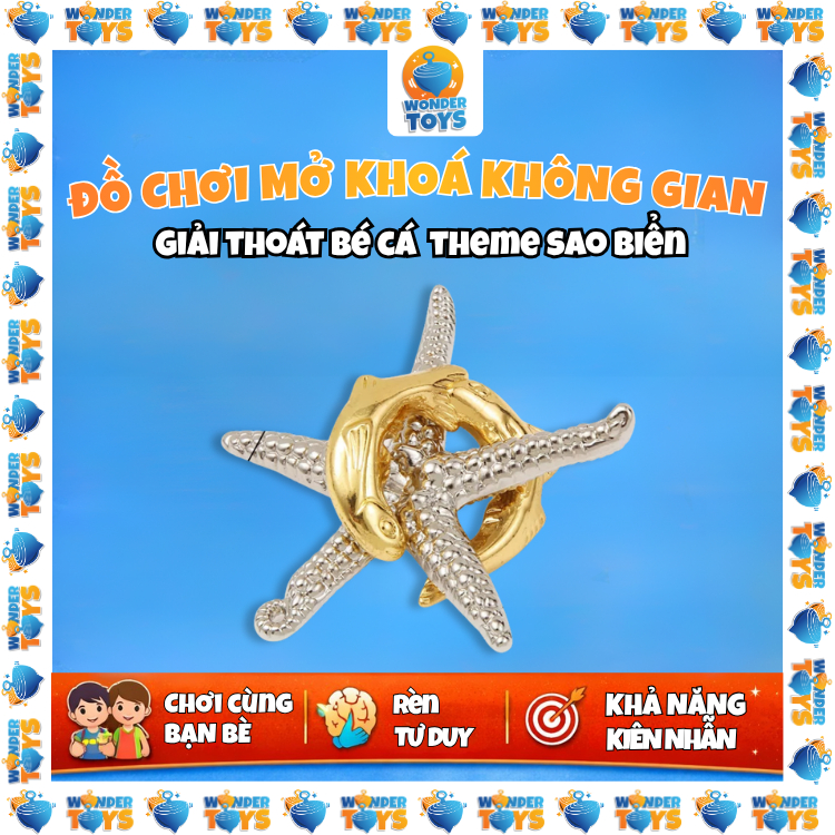 Bộ Puzzle Kim Loại 3D Giải Đố Trí Tuệ - Đồ Chơi IQ Thử Thách Tư Duy Cho Trẻ Em