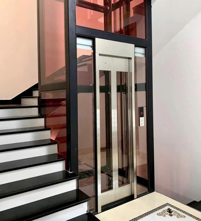 Thang máy vách kính - Mẫu 1