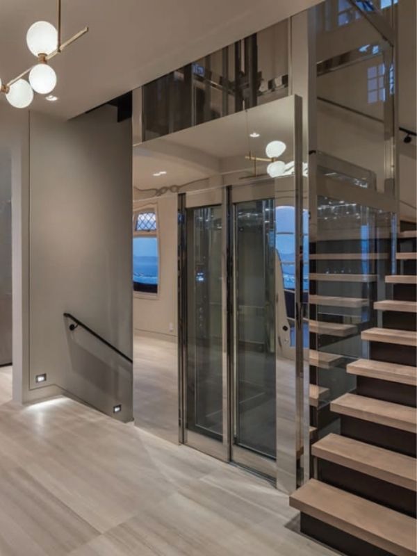 Thang máy vách kính - Mẫu 5
