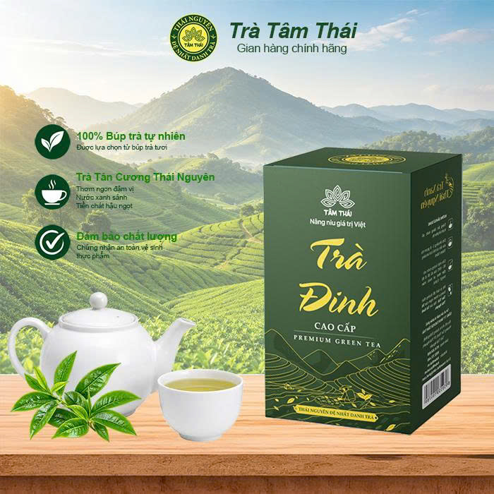 Trà Đinh Cao Cấp hộp 200g( 2 gói 100g)